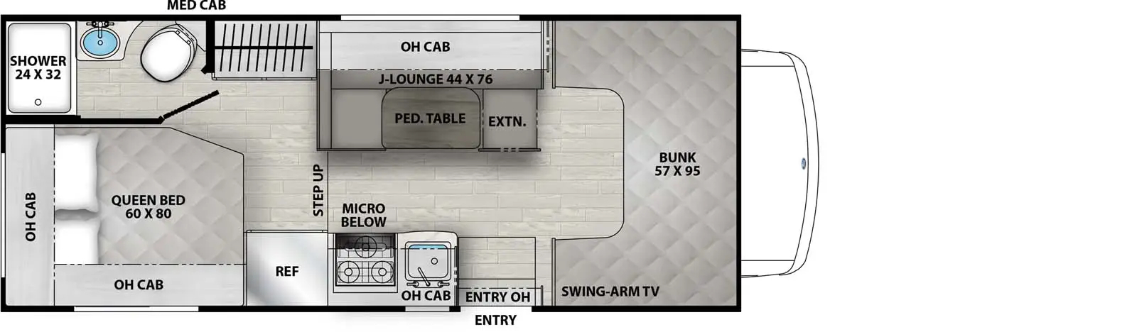 21QSS Chevy 3500 Floorplan Image